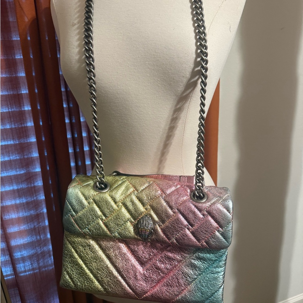 Kurt Geiger Rainbow Quilted Shoulder Bag